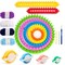 Round Knitting Looms Set, Set of 18PCS Supplies with Hook Needle, Pompom Maker and Yarn, for Knitting Beginners